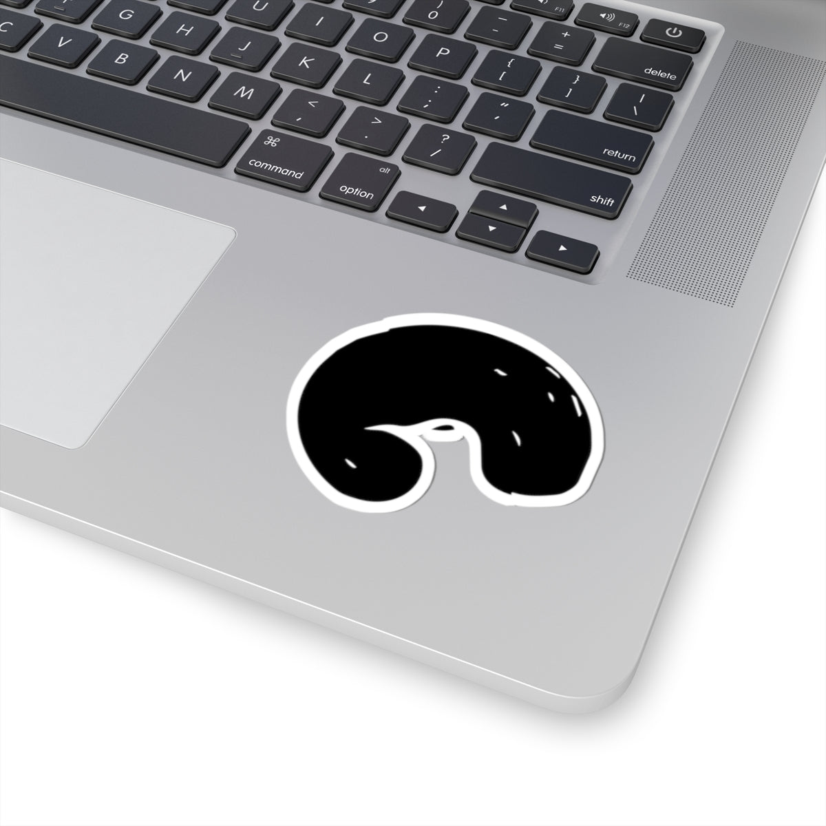 "Crow" Logo Kiss-Cut Sticker — Minimal Abstract Decal